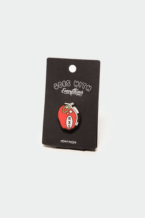 Pin Metalico Rojo