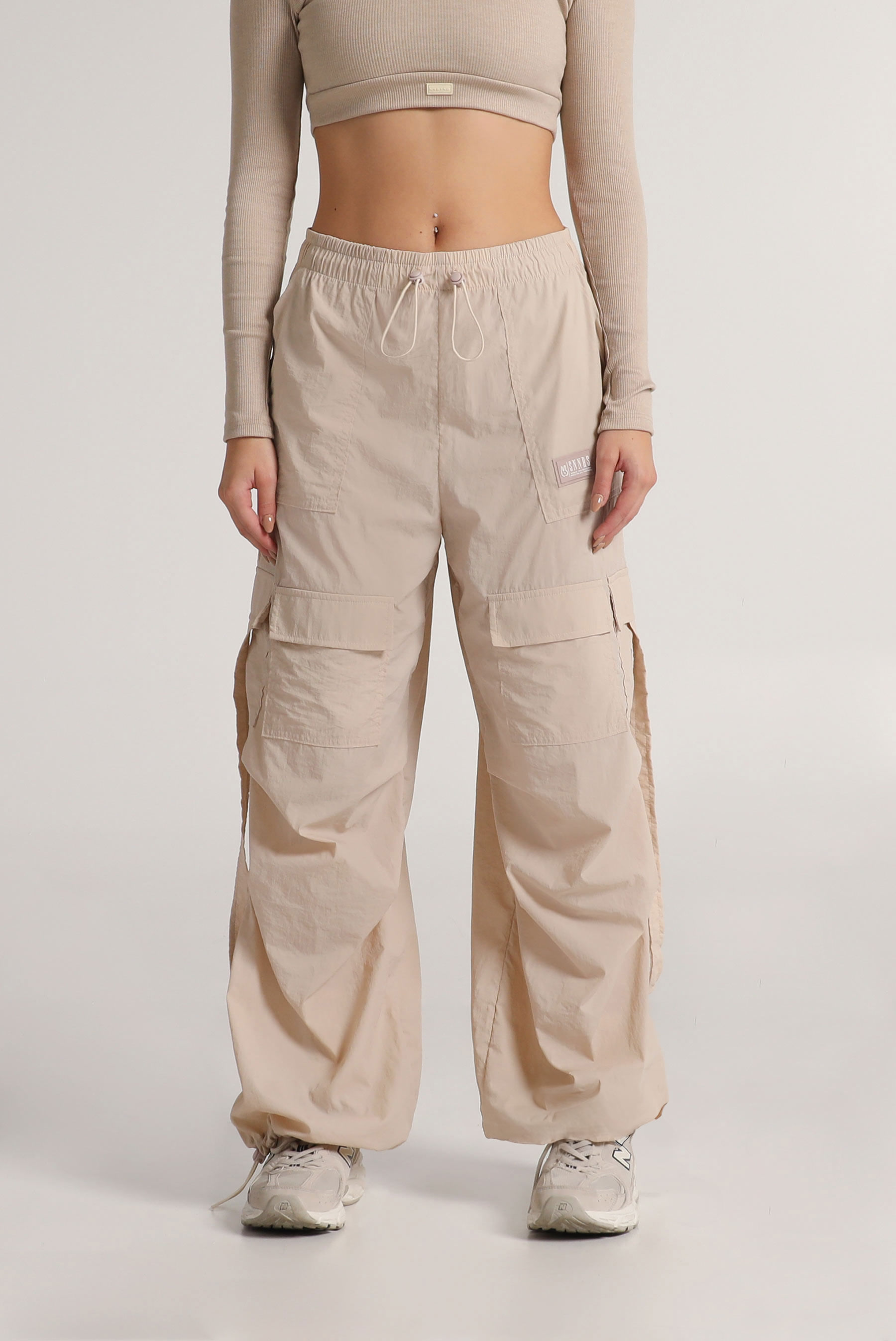 Pantalones cargo de dama - beige — Bagual