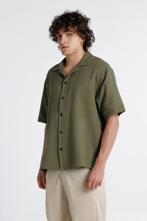 Camisa Oversize Verde Básico