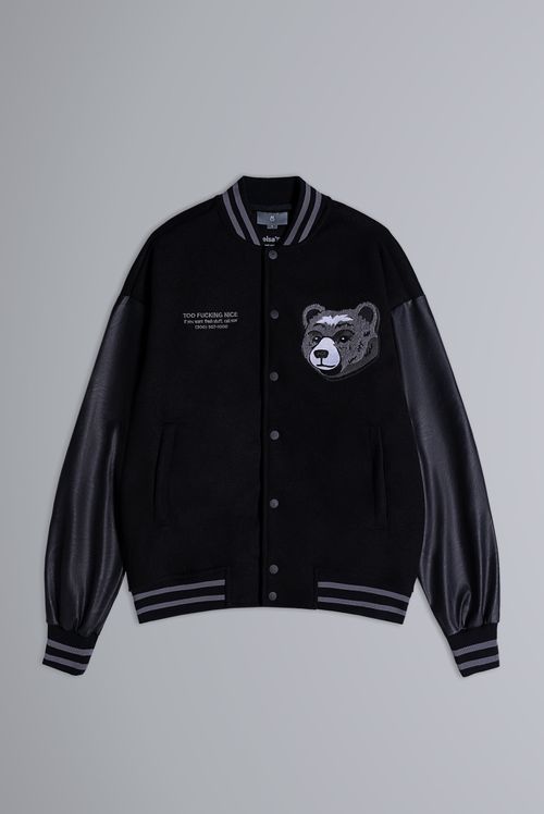 Chaqueta Bomber Negro Ilustración