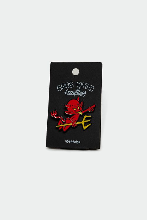 Pin Metalico Rojo