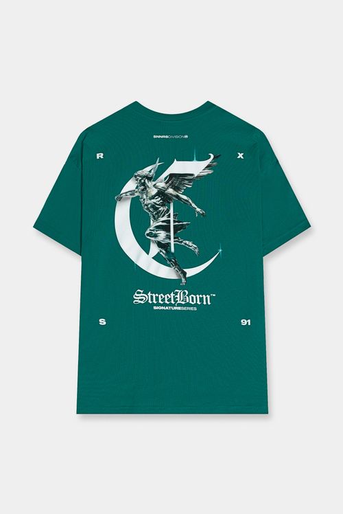 Camiseta Verde Ilustración