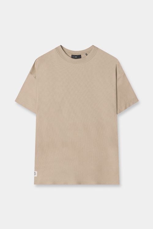 Camiseta Oversize Beige Básico