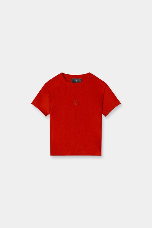 Camiseta Slim Rojo Ícono