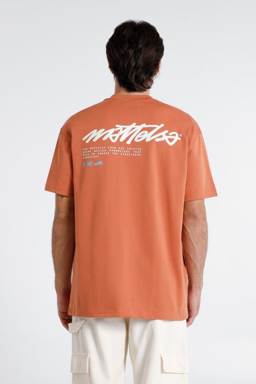 Camiseta Regular Terracota Texto