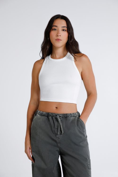 Croptop Blanco Ícono