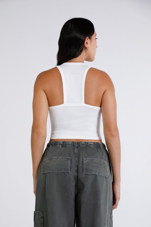 Croptop Blanco Ícono