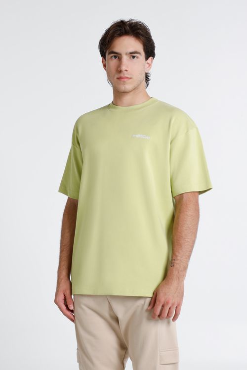 Camiseta Oversize Verde Texto