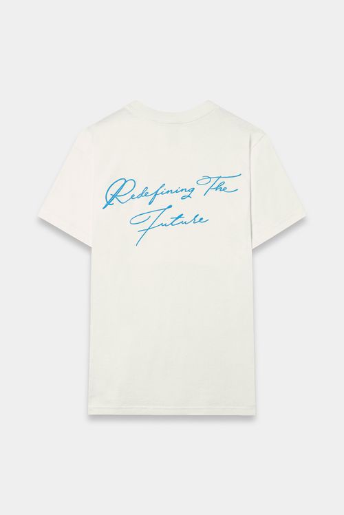 Camiseta Regular Marfil Texto