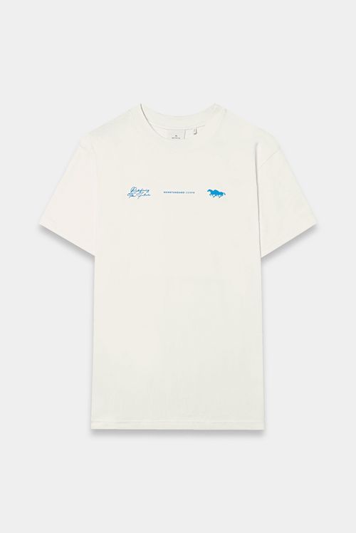 Camiseta Regular Marfil Texto