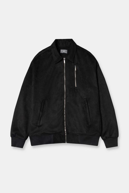 Chaqueta Bomber Negro Básico