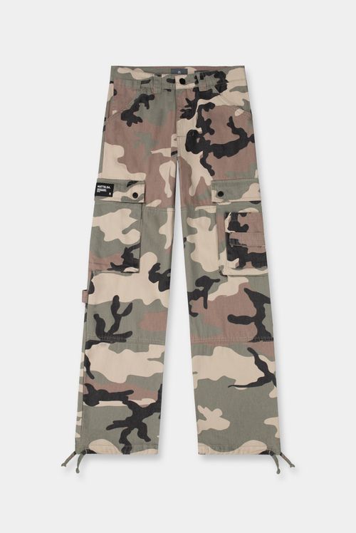 Pantalón Cargo Verde Camuflado