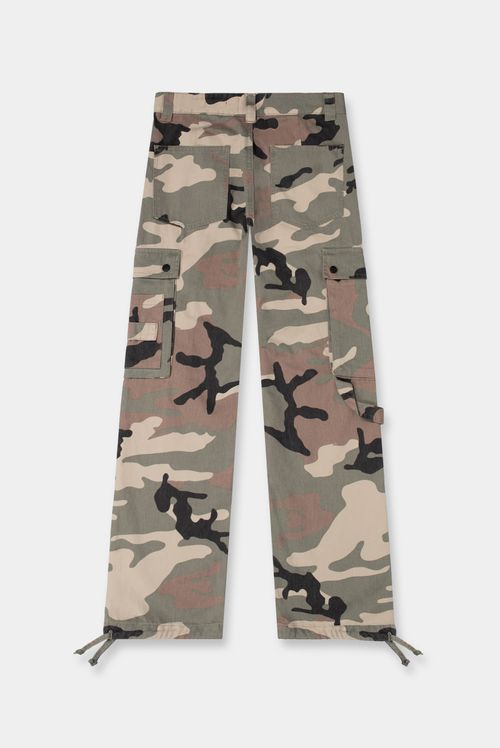 Pantalón Cargo Verde Camuflado