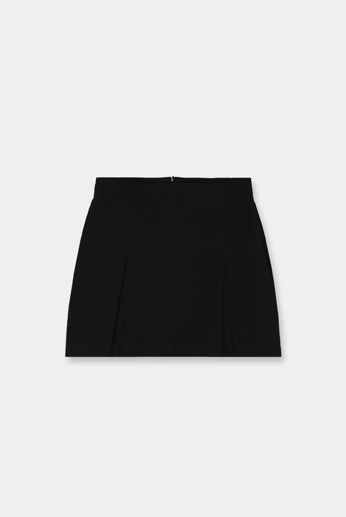 Falda Short Negro Básico