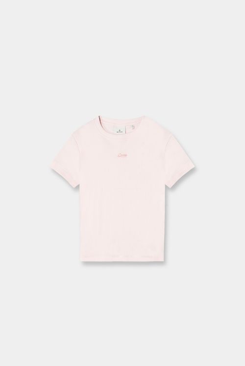 Camiseta Slim Rosado Texto