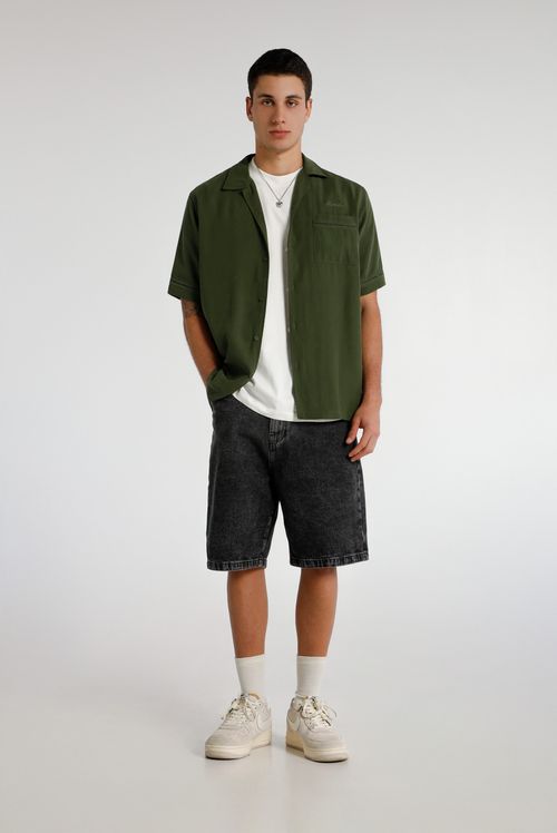 Camisa Oversize Verde Texto