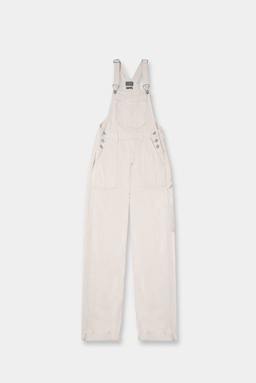 Overall Denim Marfil Texto