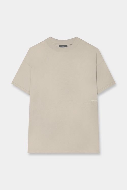 Camiseta Oversize Beige Texto