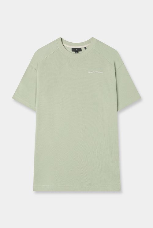 Camiseta Oversize Verde Texto