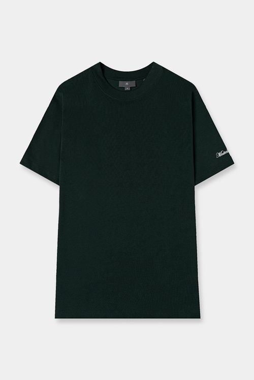 Camiseta Slim Verde Texto