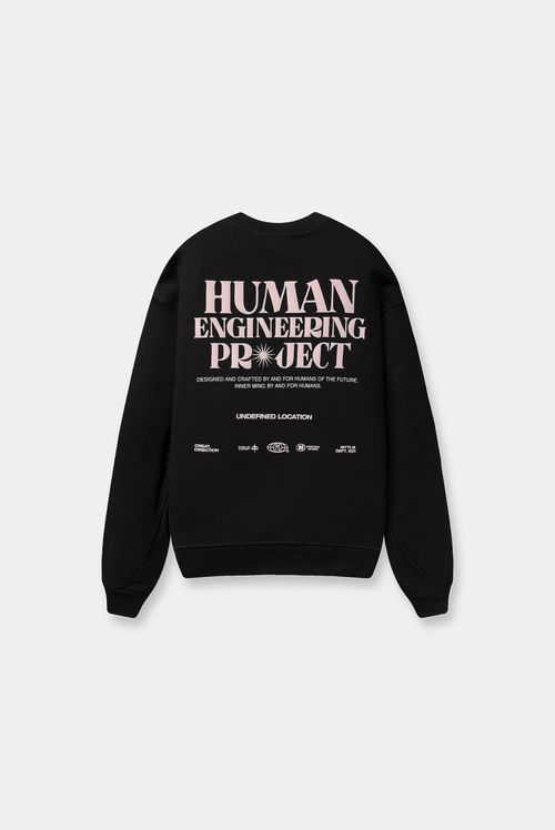 Buzo Pullover Negro Texto