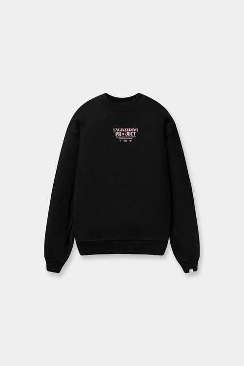 Buzo Pullover Negro Texto