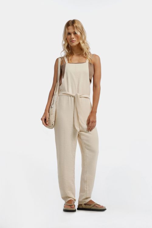 Overall Denim Marfil Básico