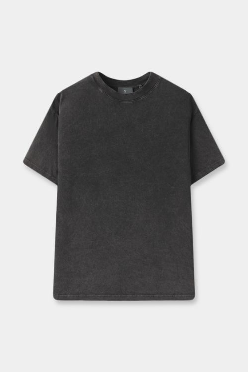 Camiseta Oversize Negro Lavandería