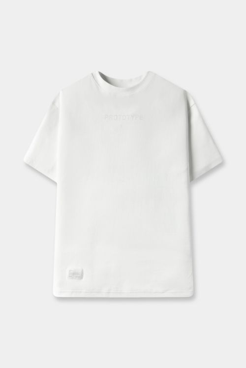 Camiseta Oversize Marfil Texto