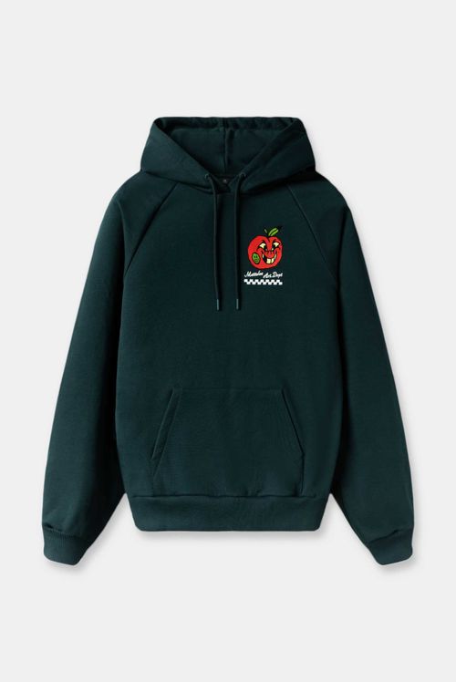 Buzo Hoodie Verde Ilustración