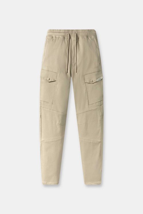 Pantalón Slim Fit Beige Cargo