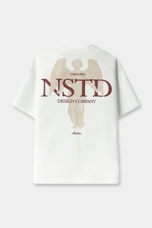 Camiseta Oversize Blanco Ilustración