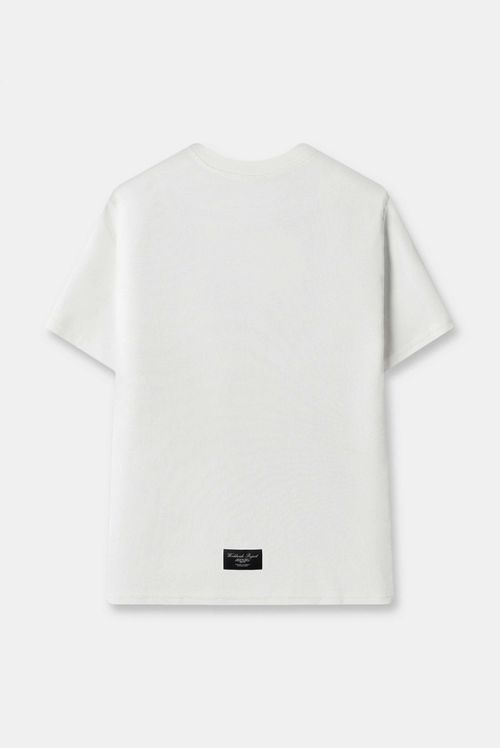 Camiseta Regular Marfil Texto