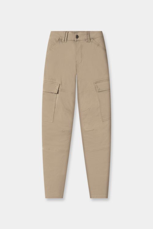 Pantalón Regular Fit Café Cargo