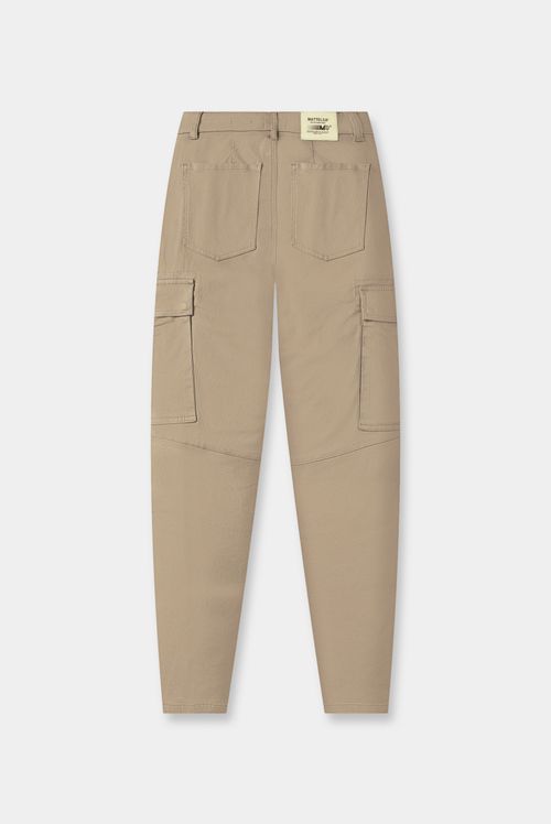 Pantalón Regular Fit Café Cargo