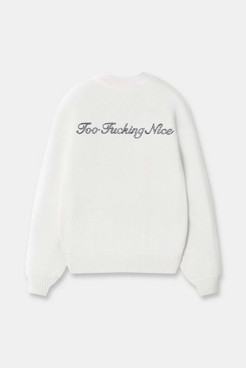 Buzo Pullover Marfil Texto