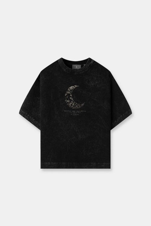 Camiseta Slim Negro Lavandería