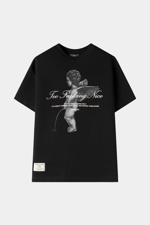 Camiseta Oversize Negro Ilustración