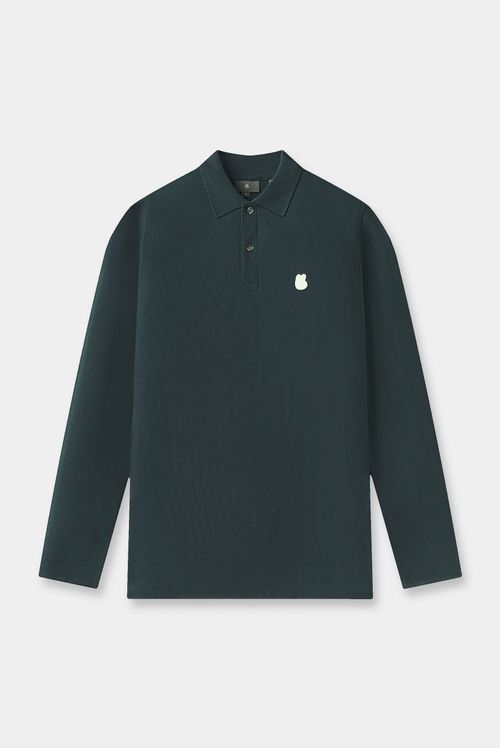 Polo Manga Larga Verde Ícono
