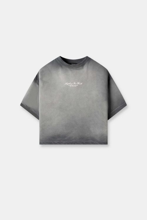 Camiseta Oversize Gris Lavandería