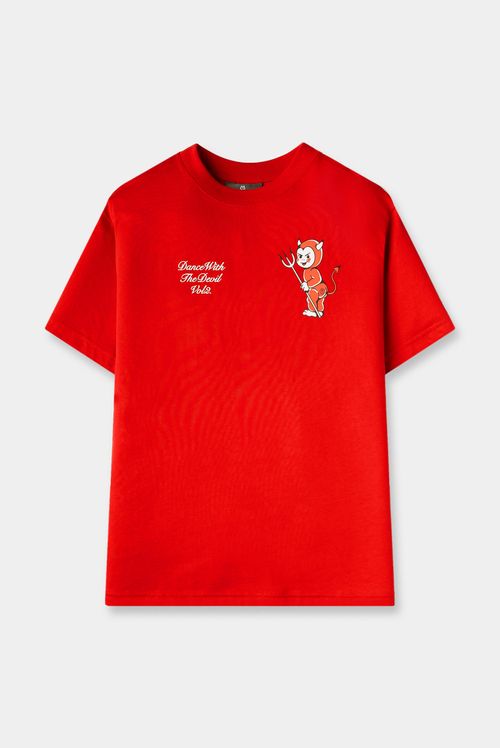 Camiseta Rojo Ilustración