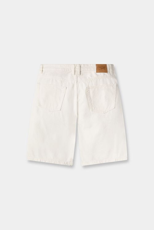 Shorts Denim Marfil Básico