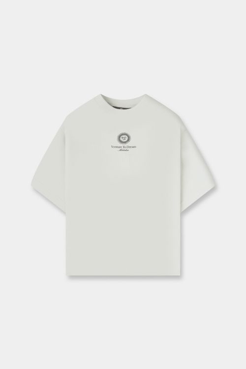 Camiseta Oversize Gris Ilustración