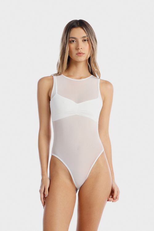 Top Con Top Interno Blanco Básico