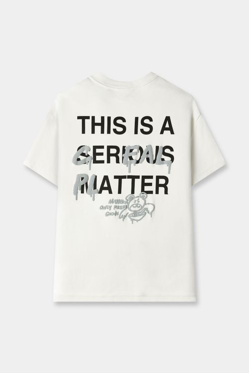 Camiseta Oversize Marfil Oso