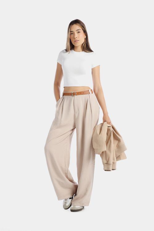 Pantalón Beige Básico