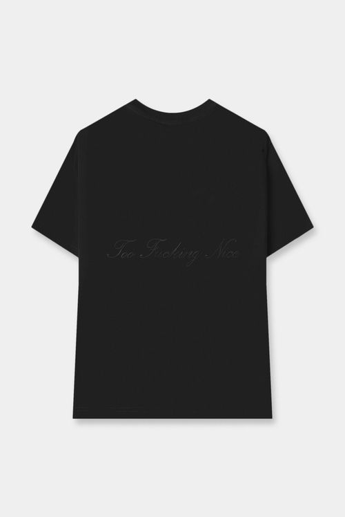 Camiseta Oversize Negro Texto