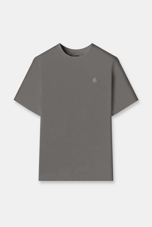 Camiseta Slim Gris Ícono