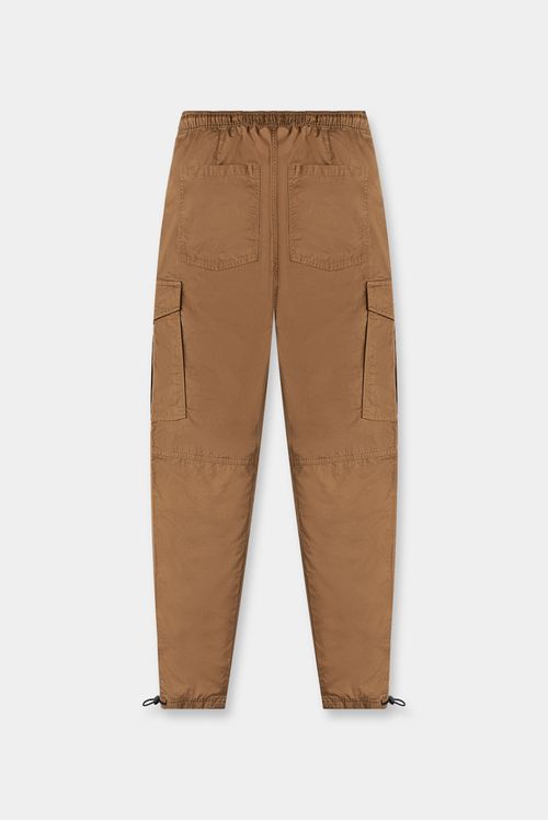 Pantalón Straight Fit Café Cargo