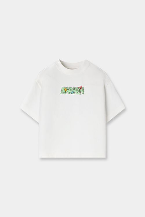 Camiseta Oversize Marfil Ilustración